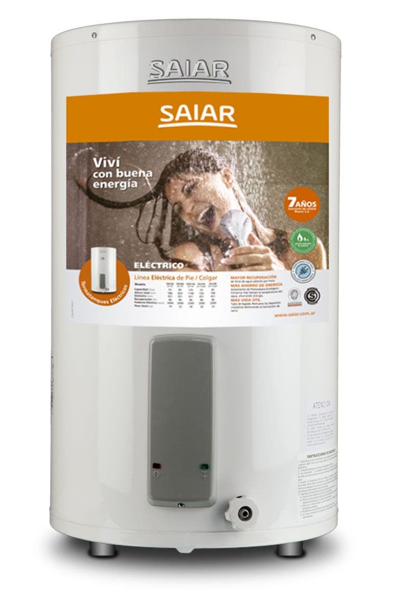 Termotanque eléctrico de pie Saiar 125 lt