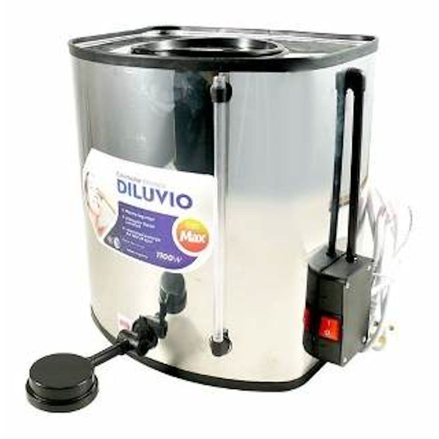 Calefón acero inoxidable 20 lt Diluvio