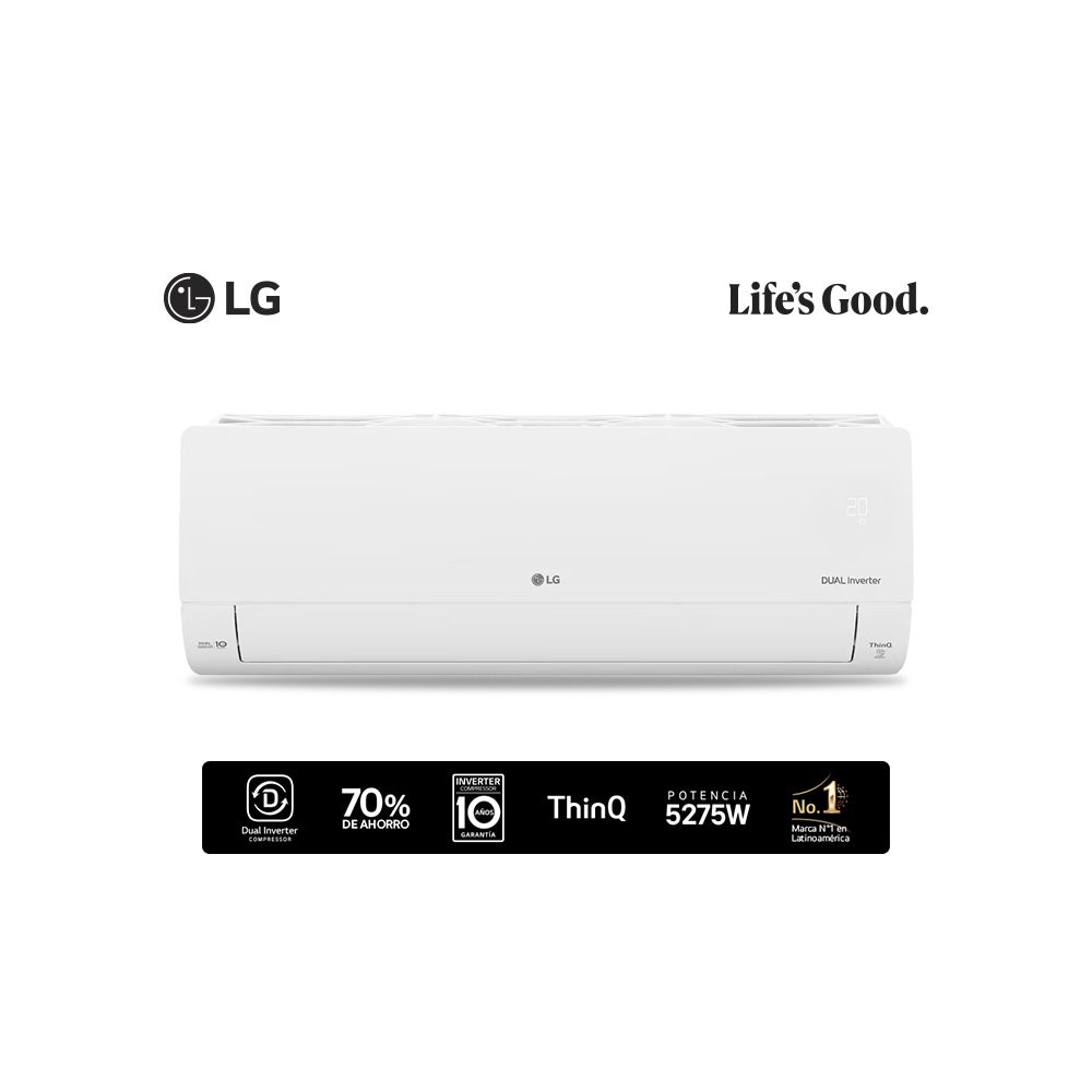 Aire acondicionado Split LG S4-W18KL31A Dual Cool Inverter 5200W FC con WIFI