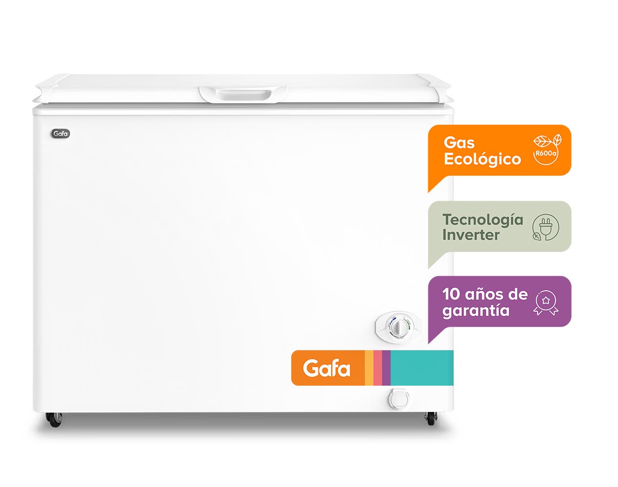 Freezer FGHI300B-L blanco 280 lt Inverter Gafa