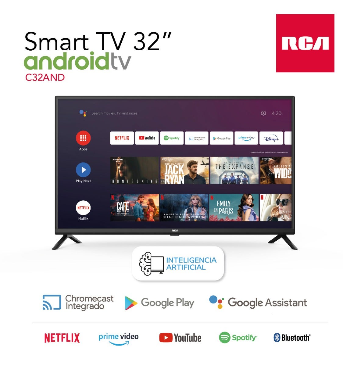 Smart TV 32'' C32AND HD RCA