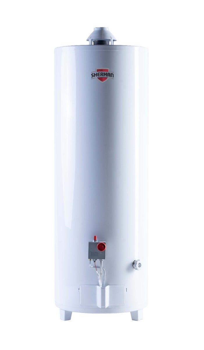 Termotanque de pie multigas Sherman TPG120MSH 120 lt blanco