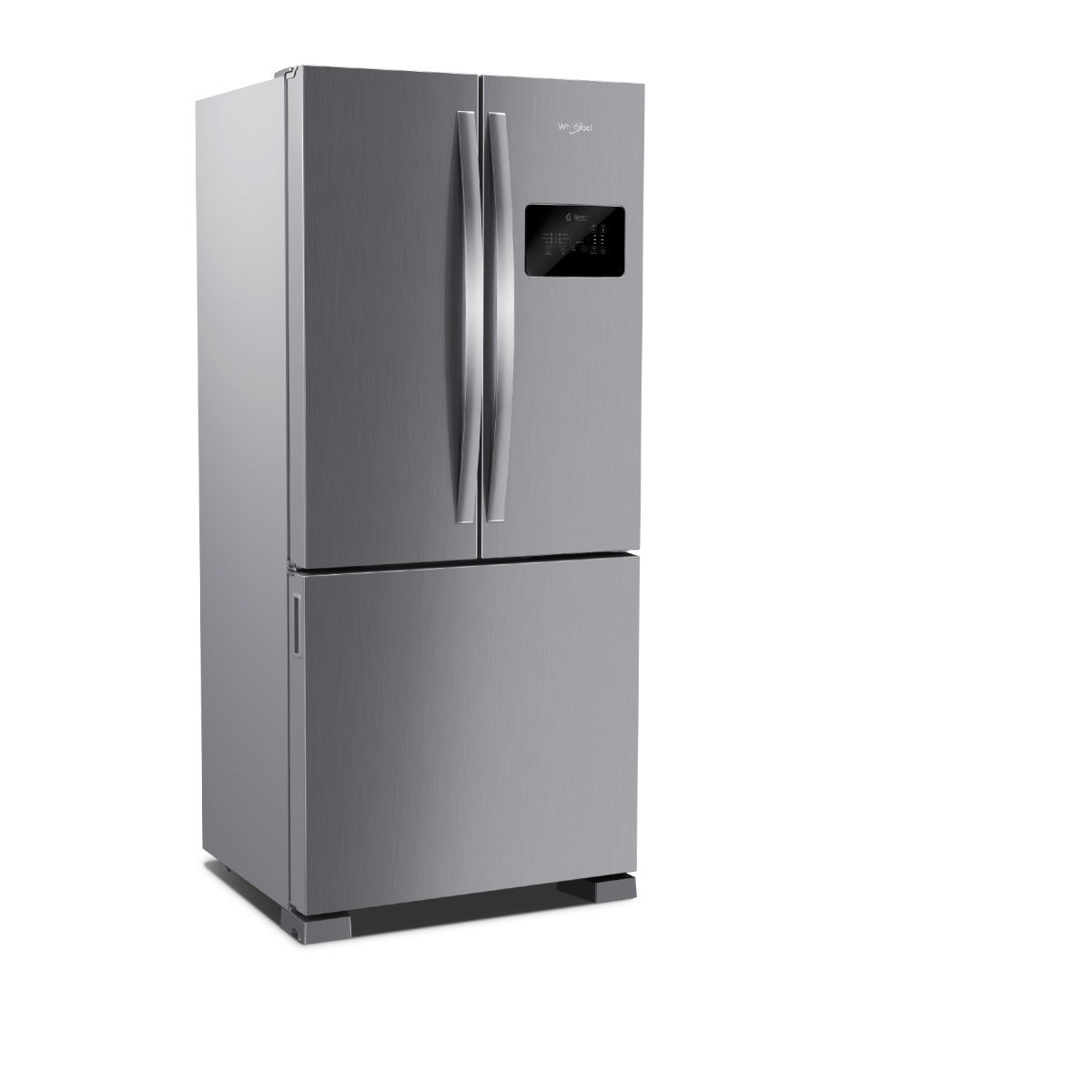 Heladera no frost Whirlpool WRO85BK 554 lt plateada Inverter