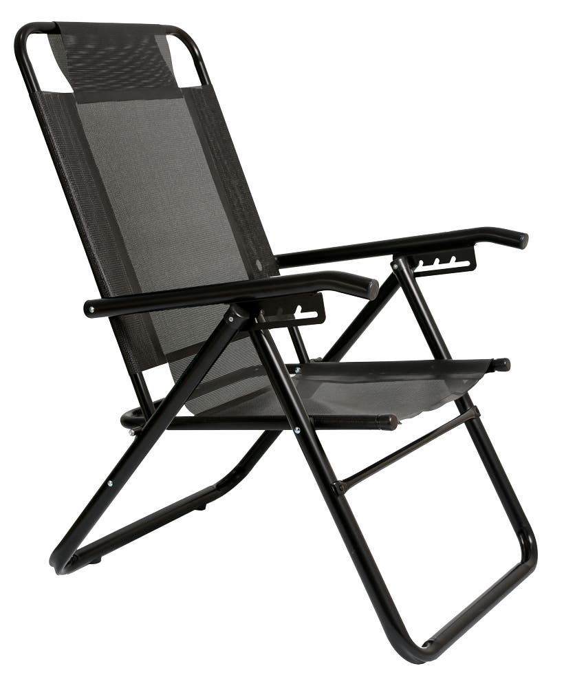 Reposera plegable 80040 Descansar aluminio negra