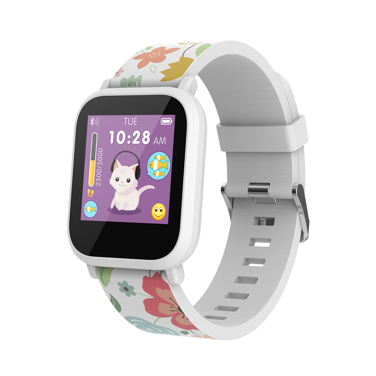 Reloj Inteligente X-View Cronos Kids Flowers blanco