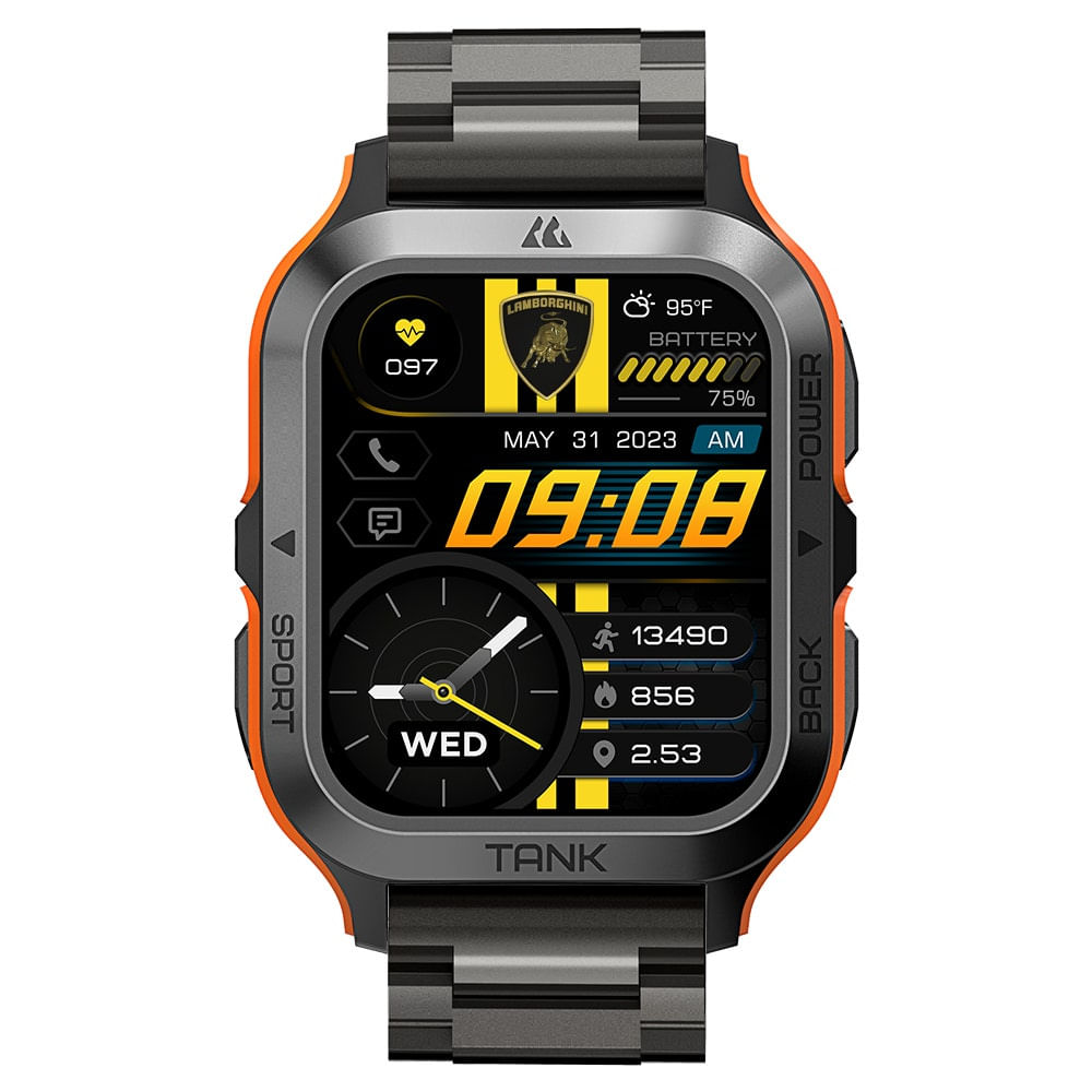 Smartwatch LB-SW Q4 Metal Lamborghini negro