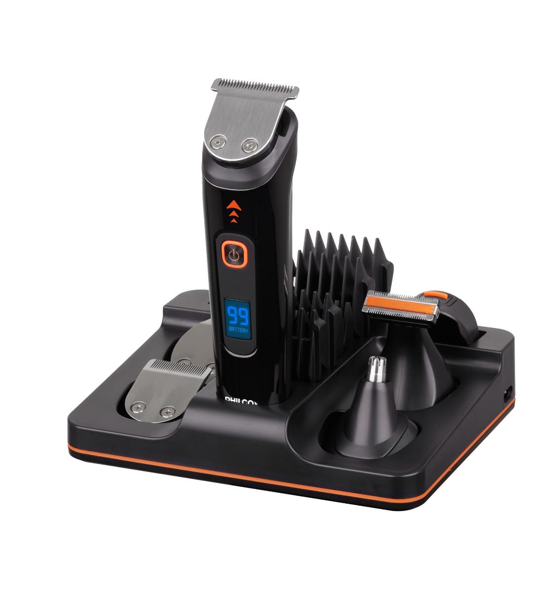 Afeitadora y Corta Pelo Grooming Kit 5 en 1 CB8975P Philco