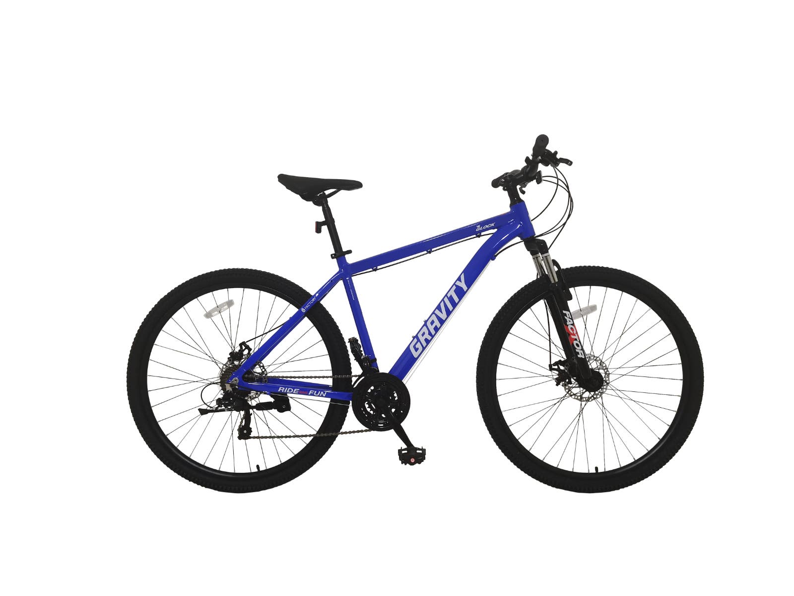 Bicicleta Gravity R29'' Aluminio GLOCK Azul y Blanco