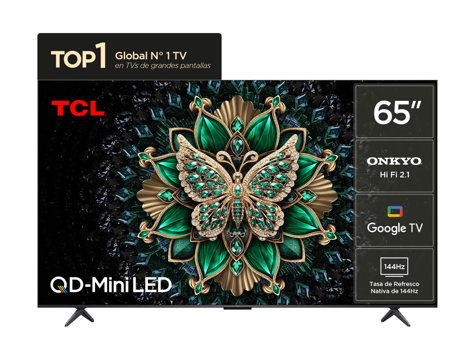 Smart TV TCL 65'' Mini LED 65C6K Ultra HD Google TV-RV