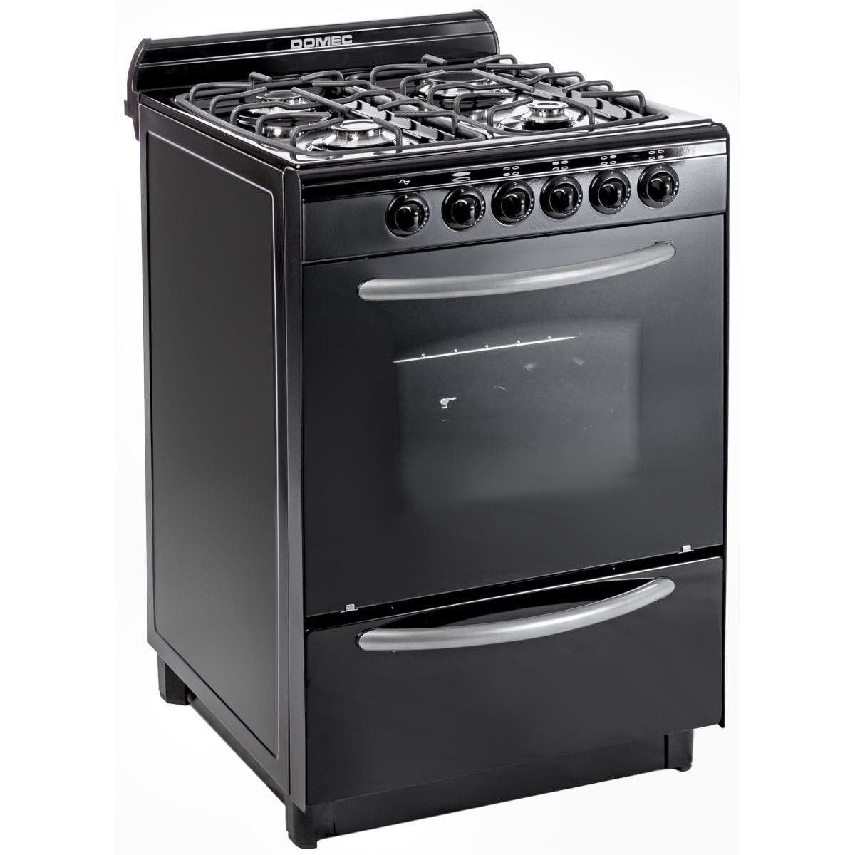 Cocina Multigas Domec CNUPLEV 61120 56 cm negra