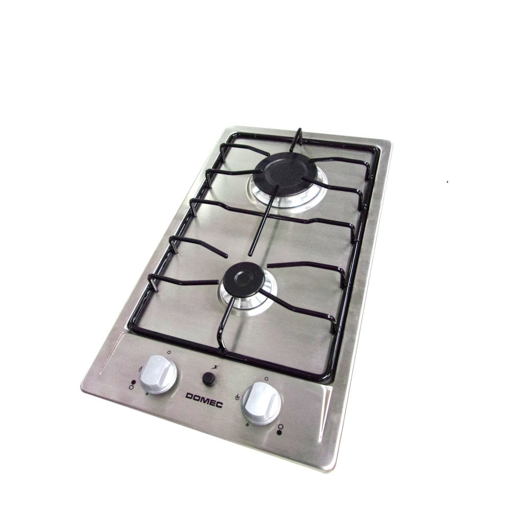 Anafe Domec Multigas AX2V 63140 30 cm 2 Hornallas Inoxidable