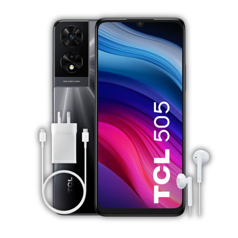 Celular TCL 505 6.75'' 4+4GB 128GB Space Gray