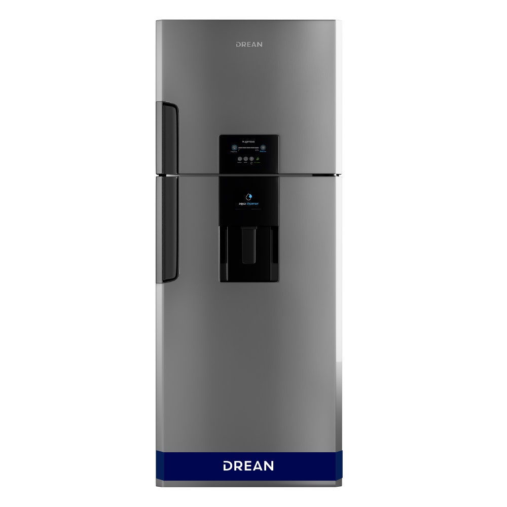 Heladera con freezer No frost Drean 382 lt RDP410ZRT con Dispenser plateada