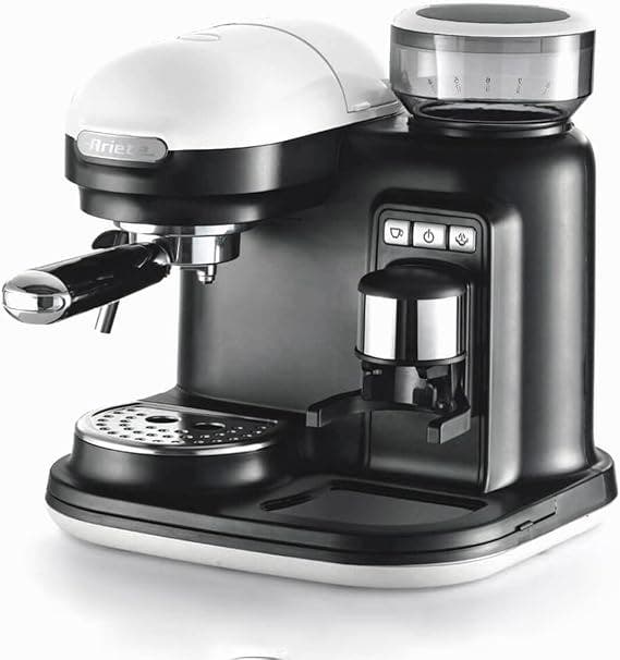 Cafetera Express Ariete CE1318 con molinillo 1.25 lt blanca