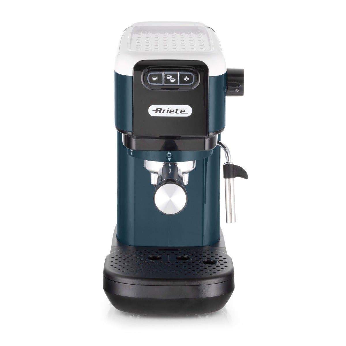 Cafetera Express Ariete CE1399 Slim 1.25 lt blanco y azul