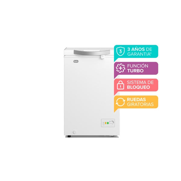 Freezer Horizontal Gafa 100lt FGHF100B-S blanco
