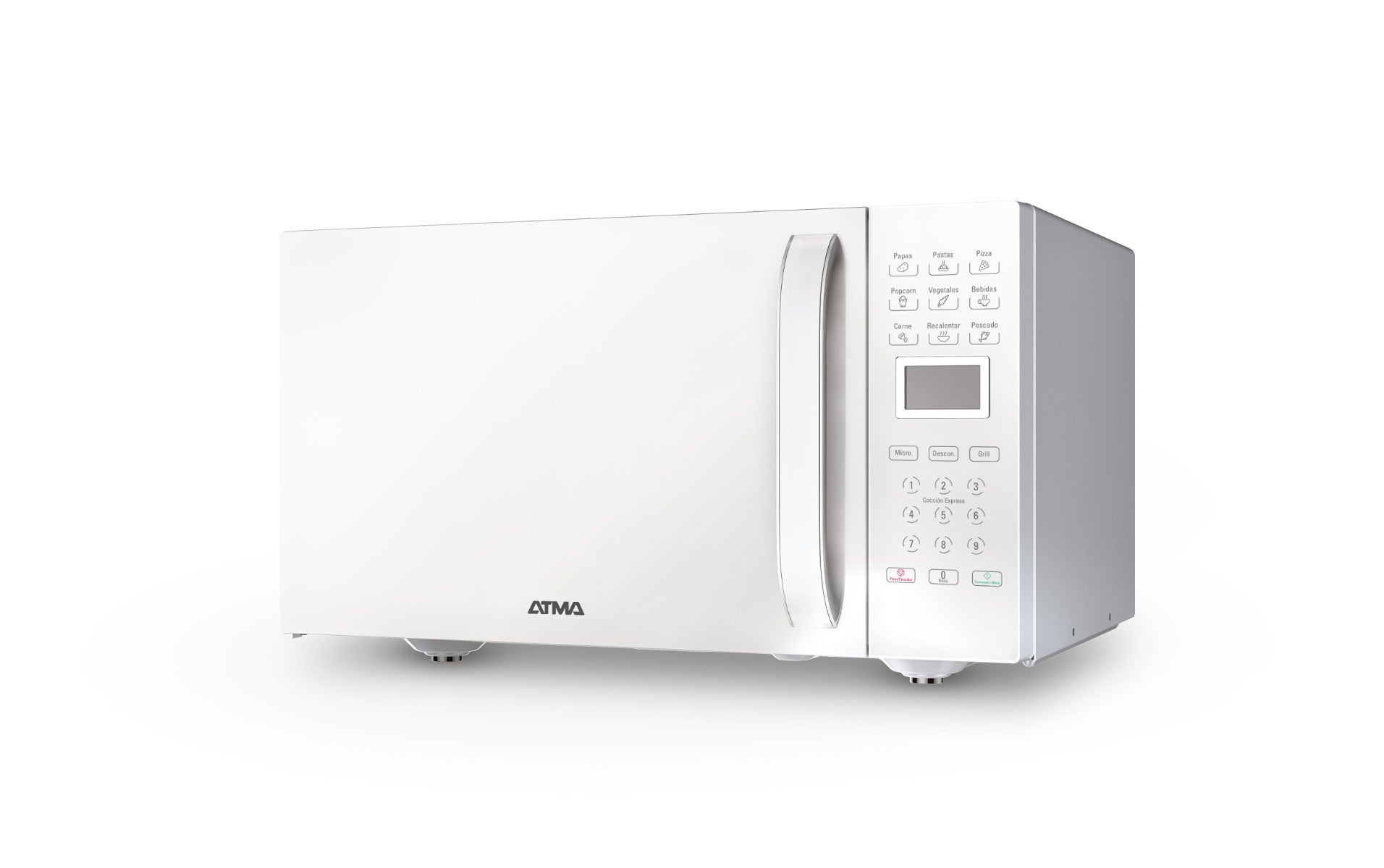 Microondas Digital Atma 23lt WATDGW23UACE blanco grill