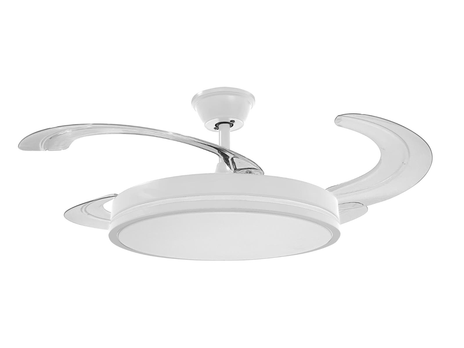 Ventilador de techo Moddo retráctil 4PNG LED blanco