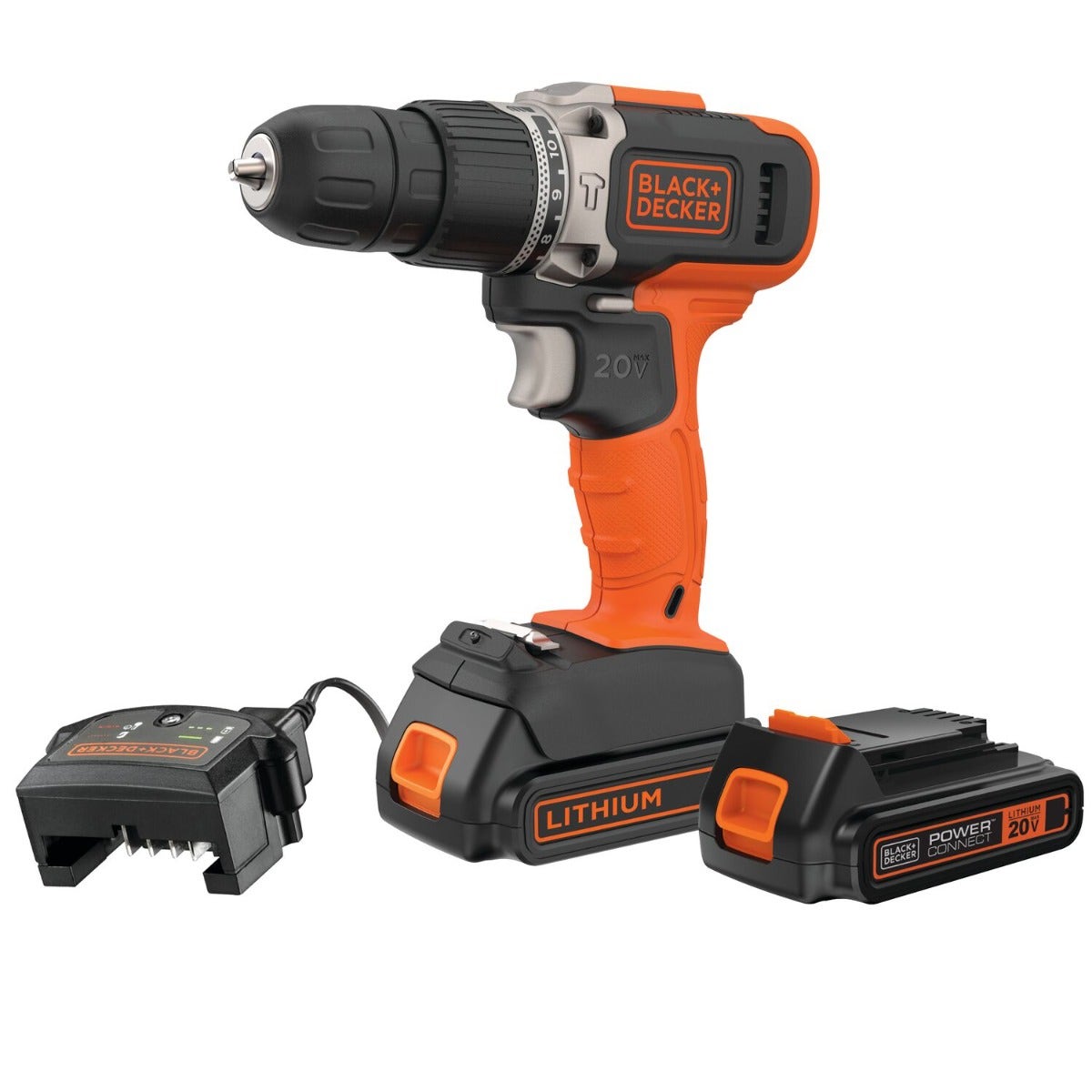 Taladro tornillador BCD704C1-AR 20V