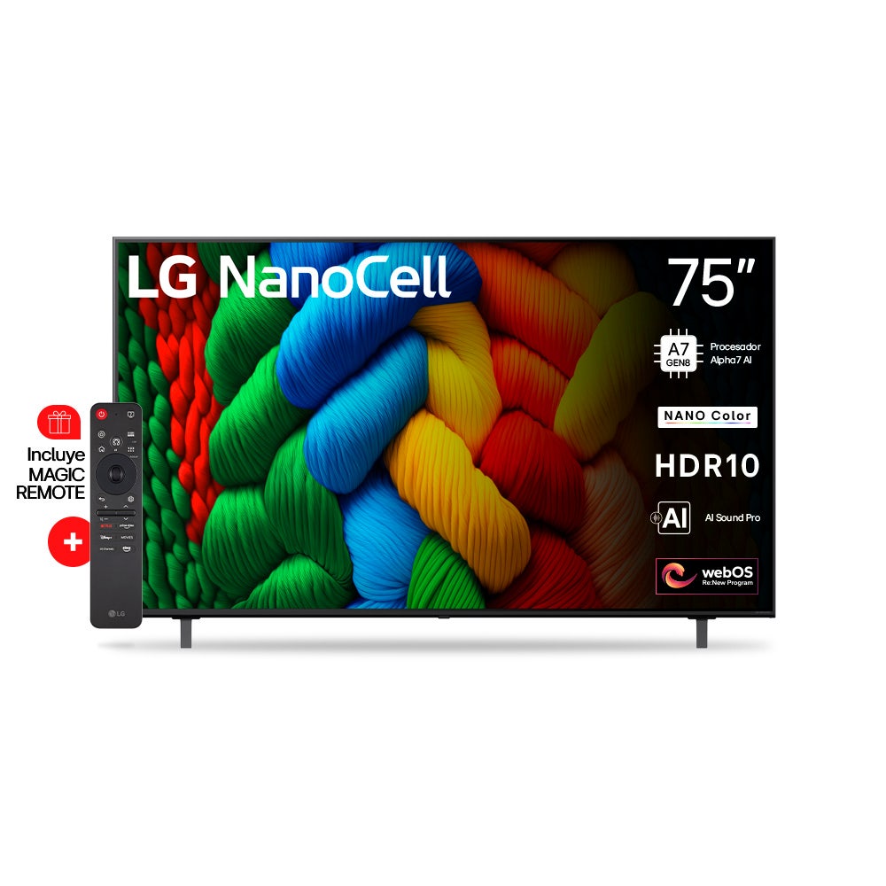 Smart TV LED 75" LG 9175NANO80ASA Ultra HD webOS Nano Cell