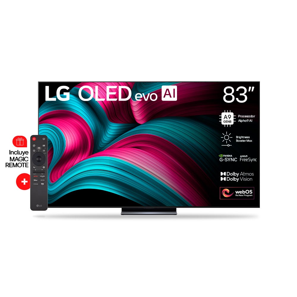 Smart TV LED 83" LG 91OLED83C5PSA Ultra HD webOS OLED