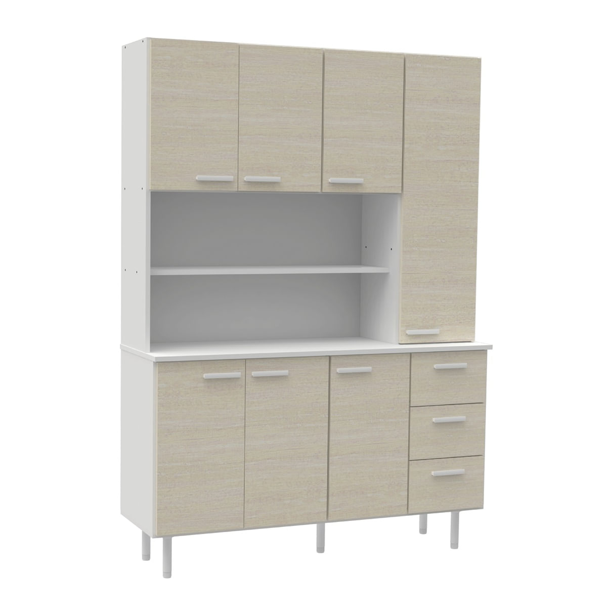 Aparador de Cocina Mosconi 1.20 m Organizador Melamina Venezia