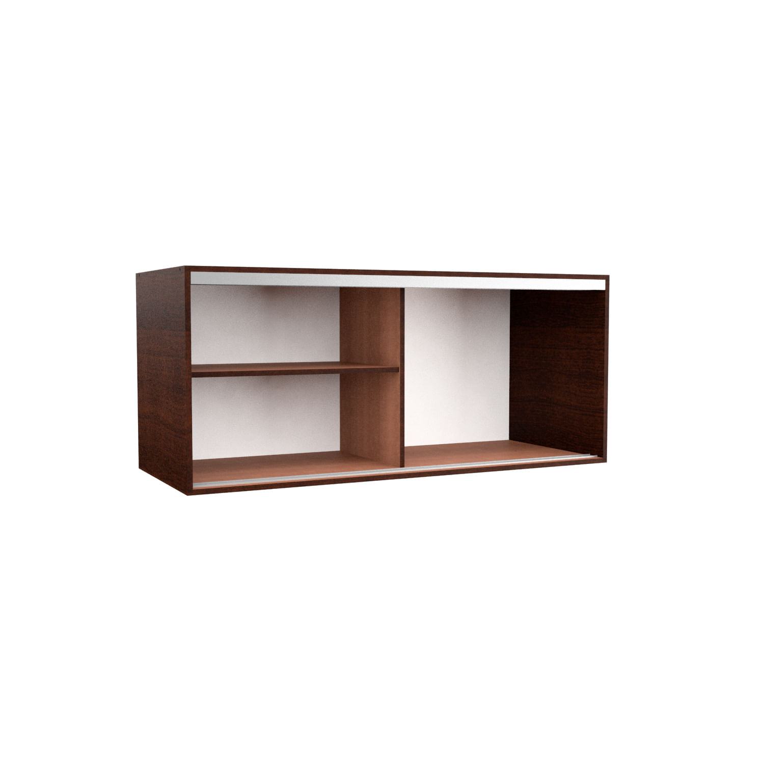 Baulera Alzada Mosconi Dakar 1.40 m Puertas Corredizas Chocolate
