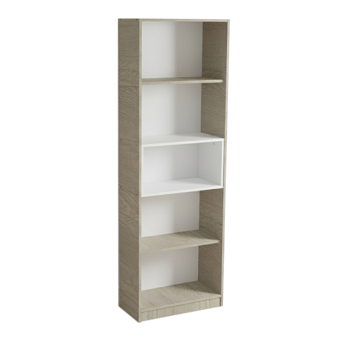 Biblioteca Mosconi Full Melamina Nebraska Gris