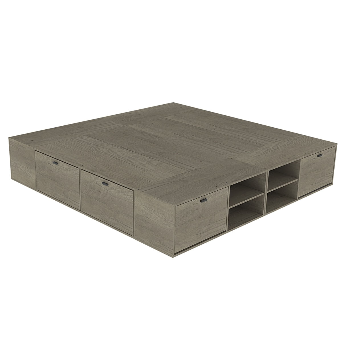 Box Benethon 2 plazas 200 cm gris