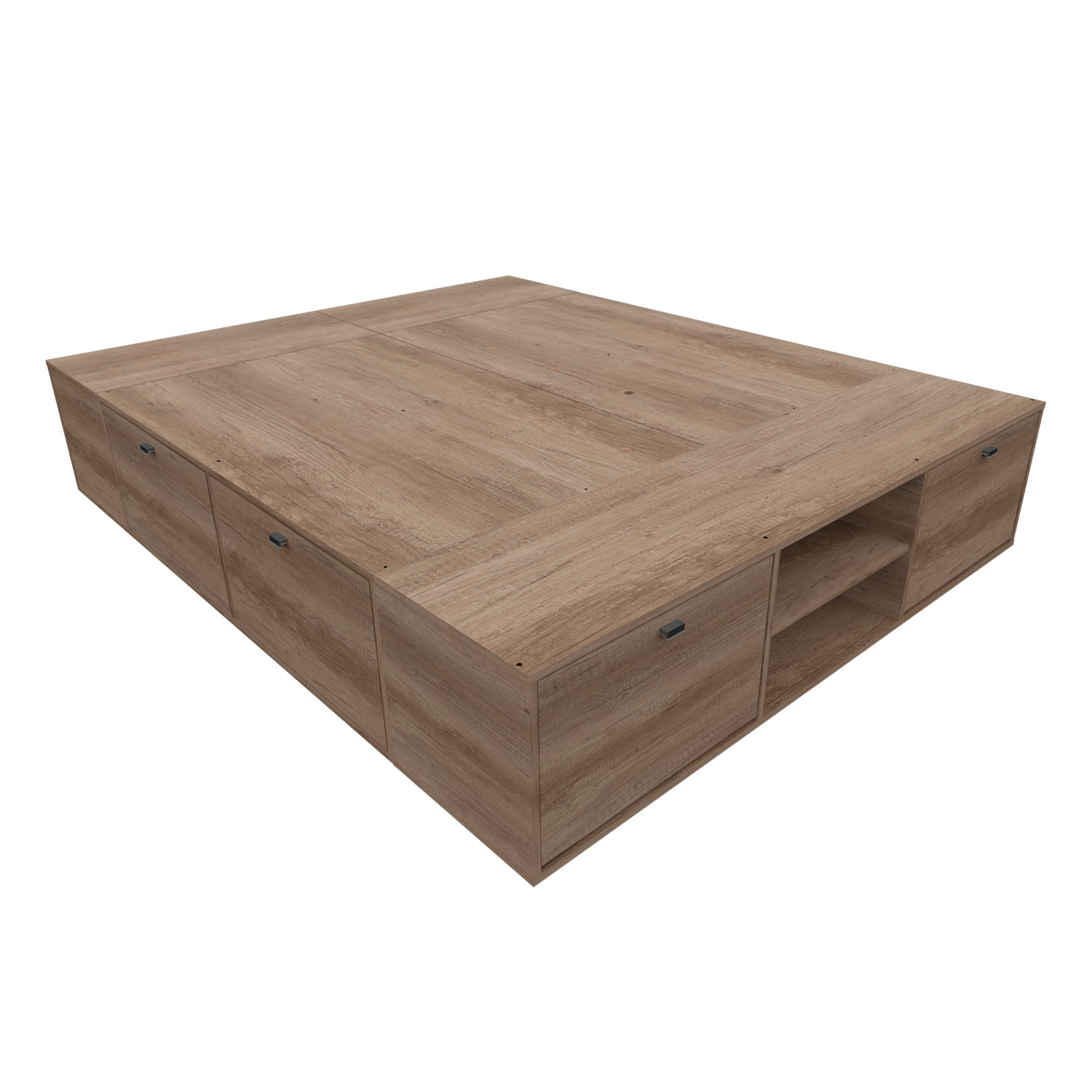 Box Benethon queen 160x200 cm gris