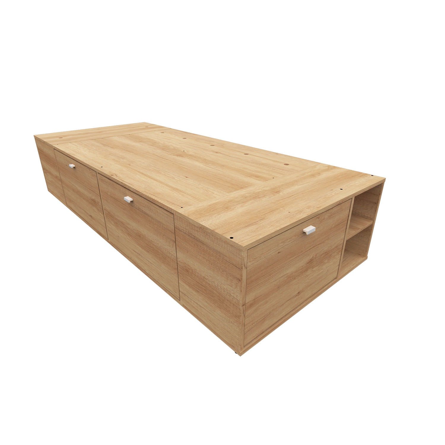 Box Benethon 1 plaza 80x190 cm natural