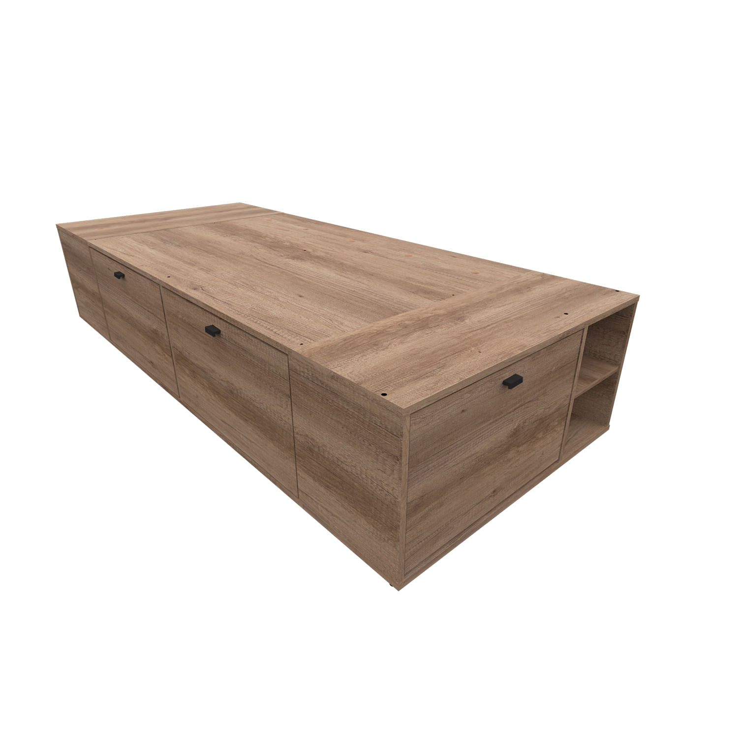 Box Benethon 1 plaza 80x190 cm gris
