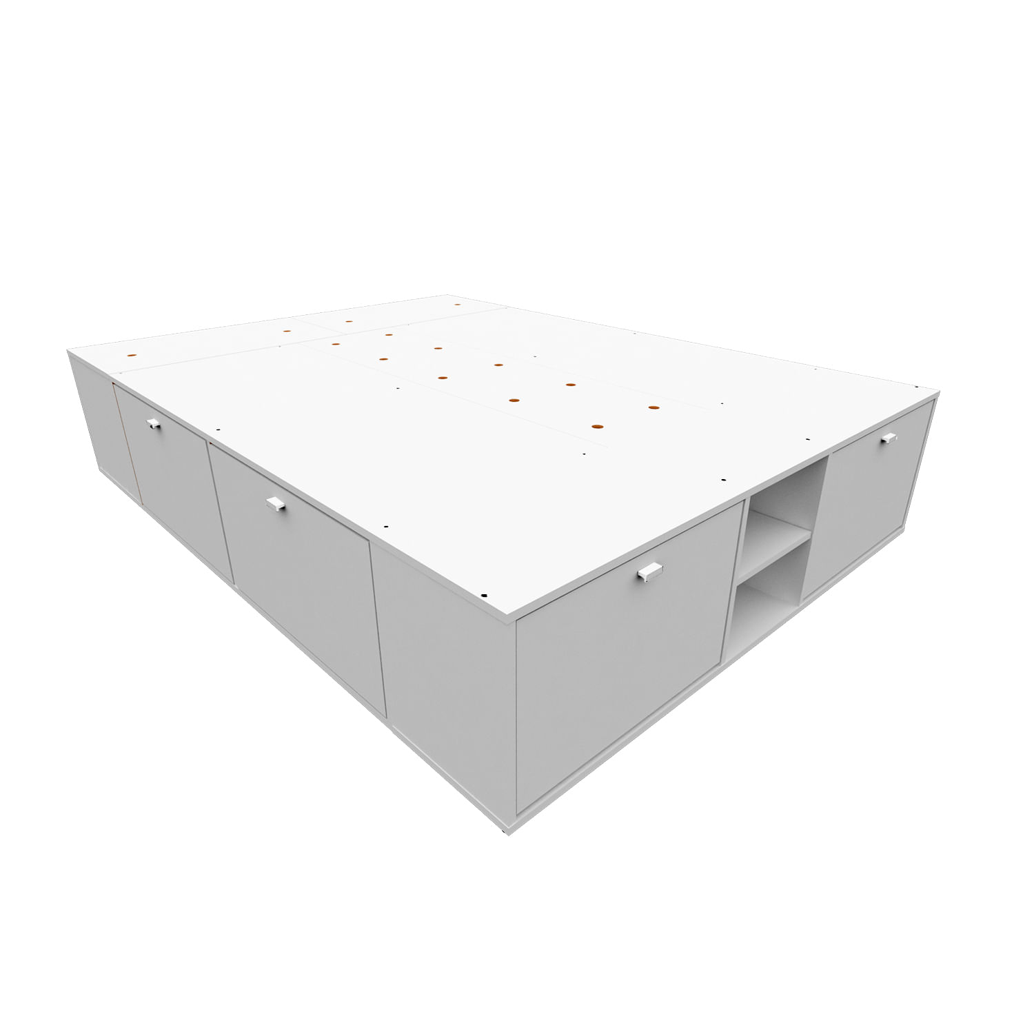 Box Benethon 2 plazas 140x190 cm blanco