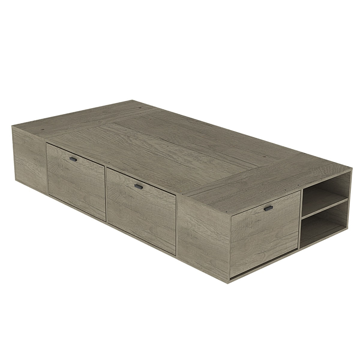 Box Benethon 1 plaza 100 cm gris