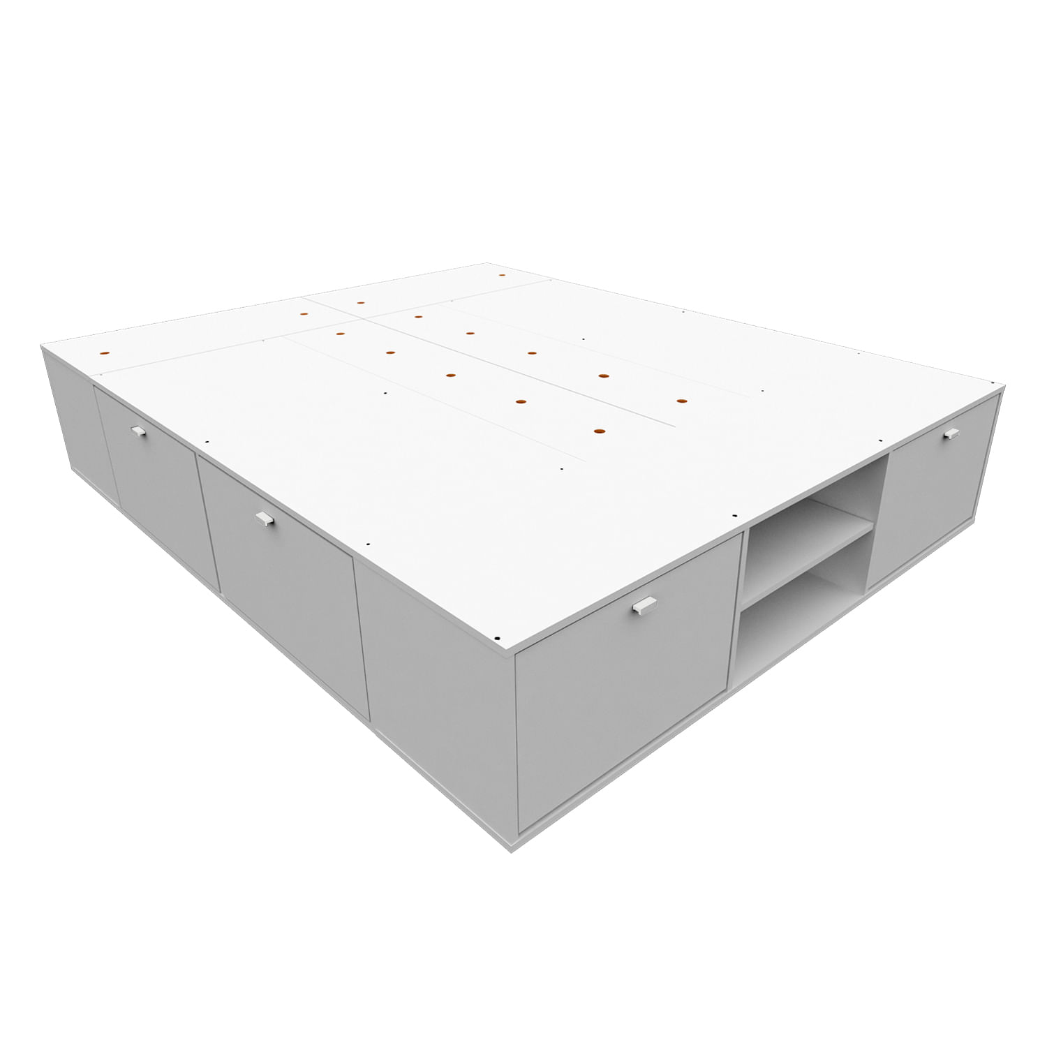 Box Benethon queen 160x200 cm blanco