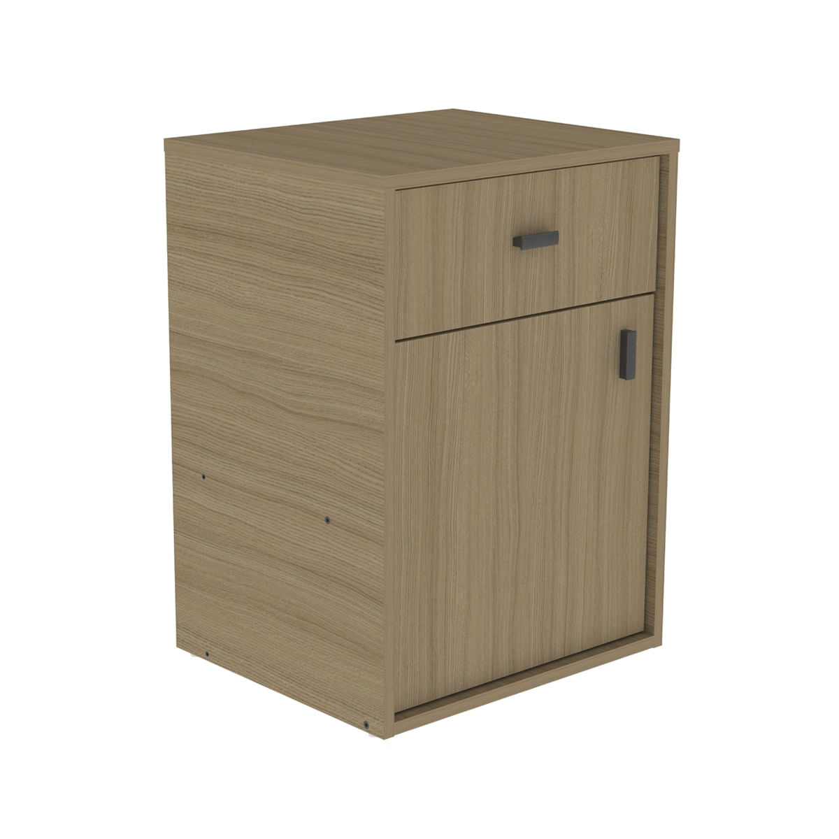 Mesa de Luz Mosconi Dakar Plus 1 Puerta 1 Cajón Melamina Avellana