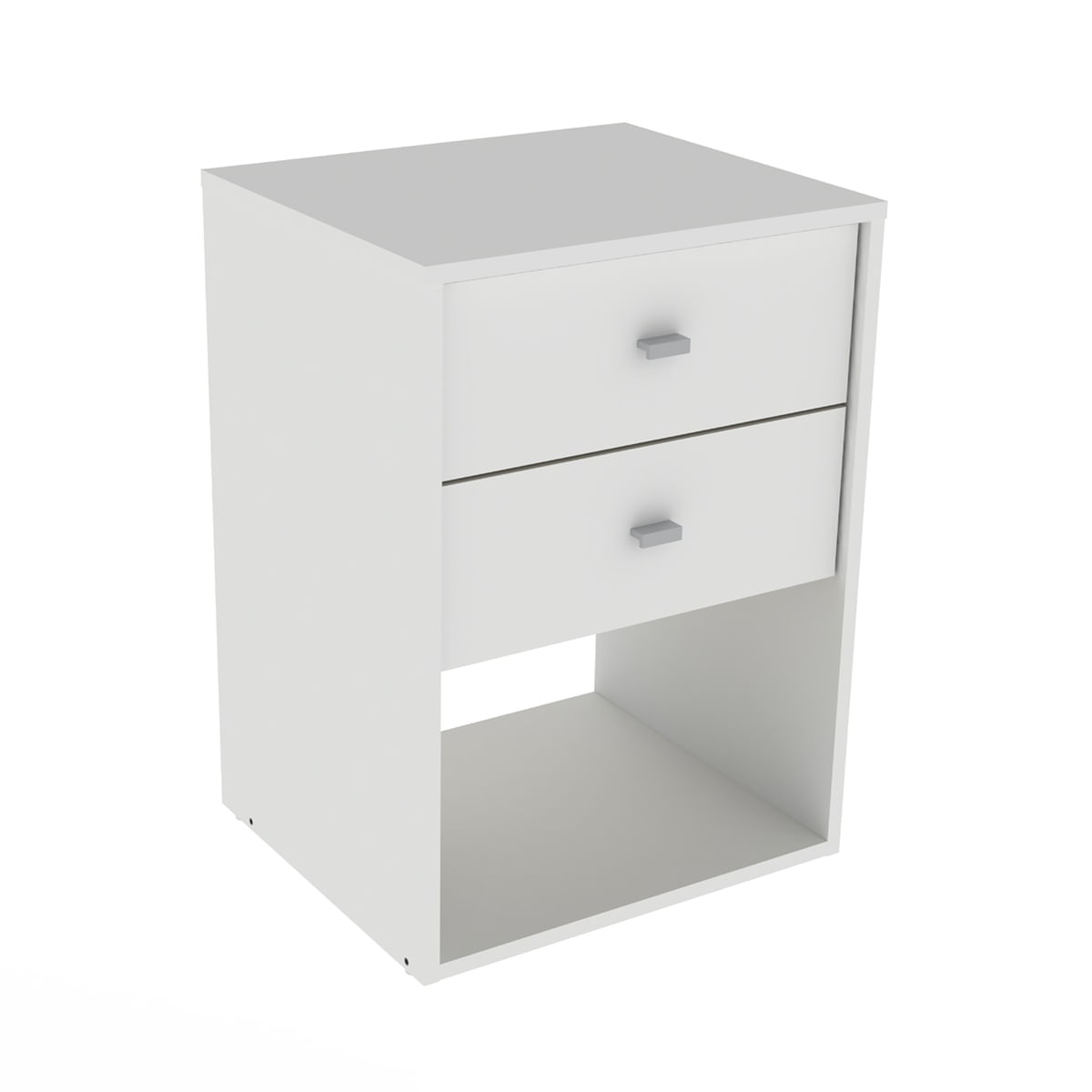 Mesa de Luz Mosconi Milenial Express Melamina Blanco Mate