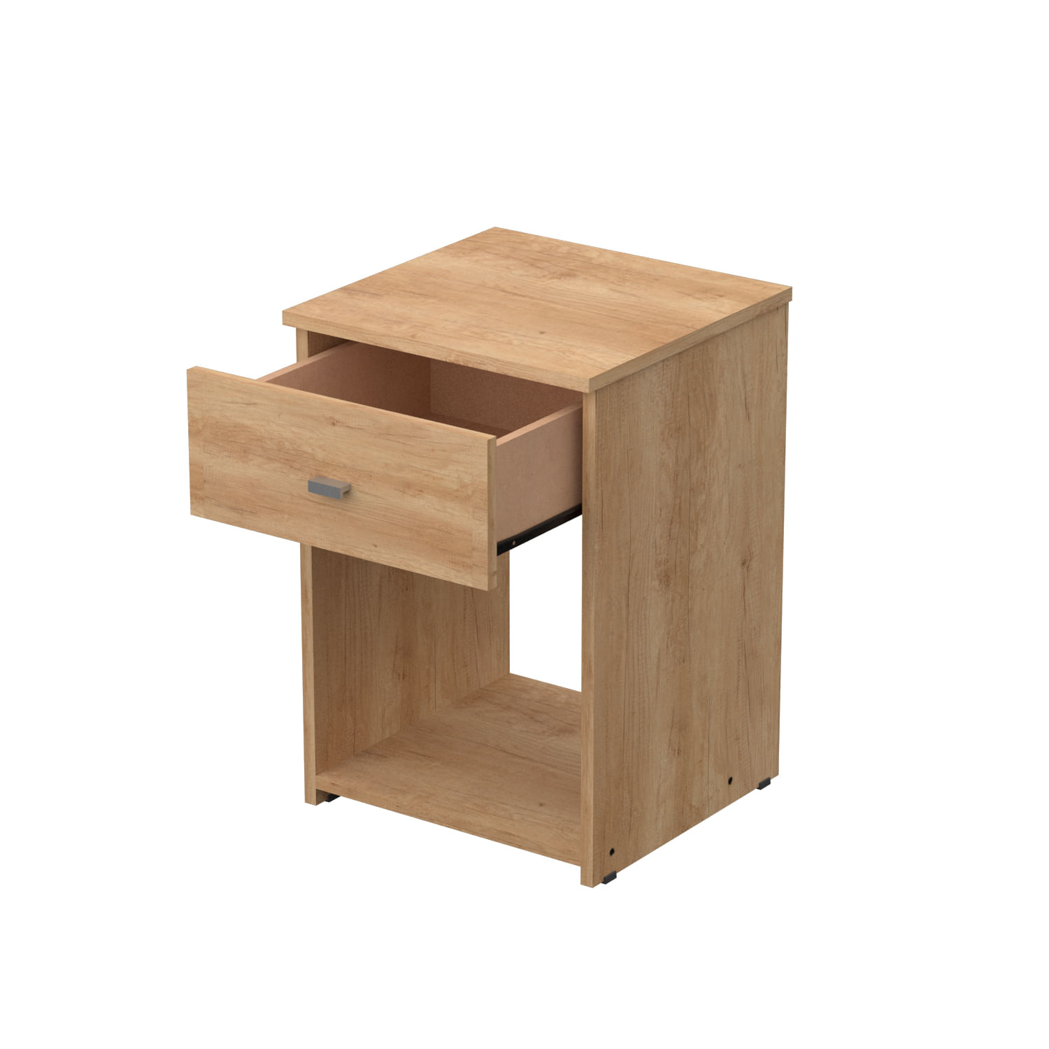Mesa de Luz Mosconi Dakar Zero 1 Cajón Melamina Nebraska Natural