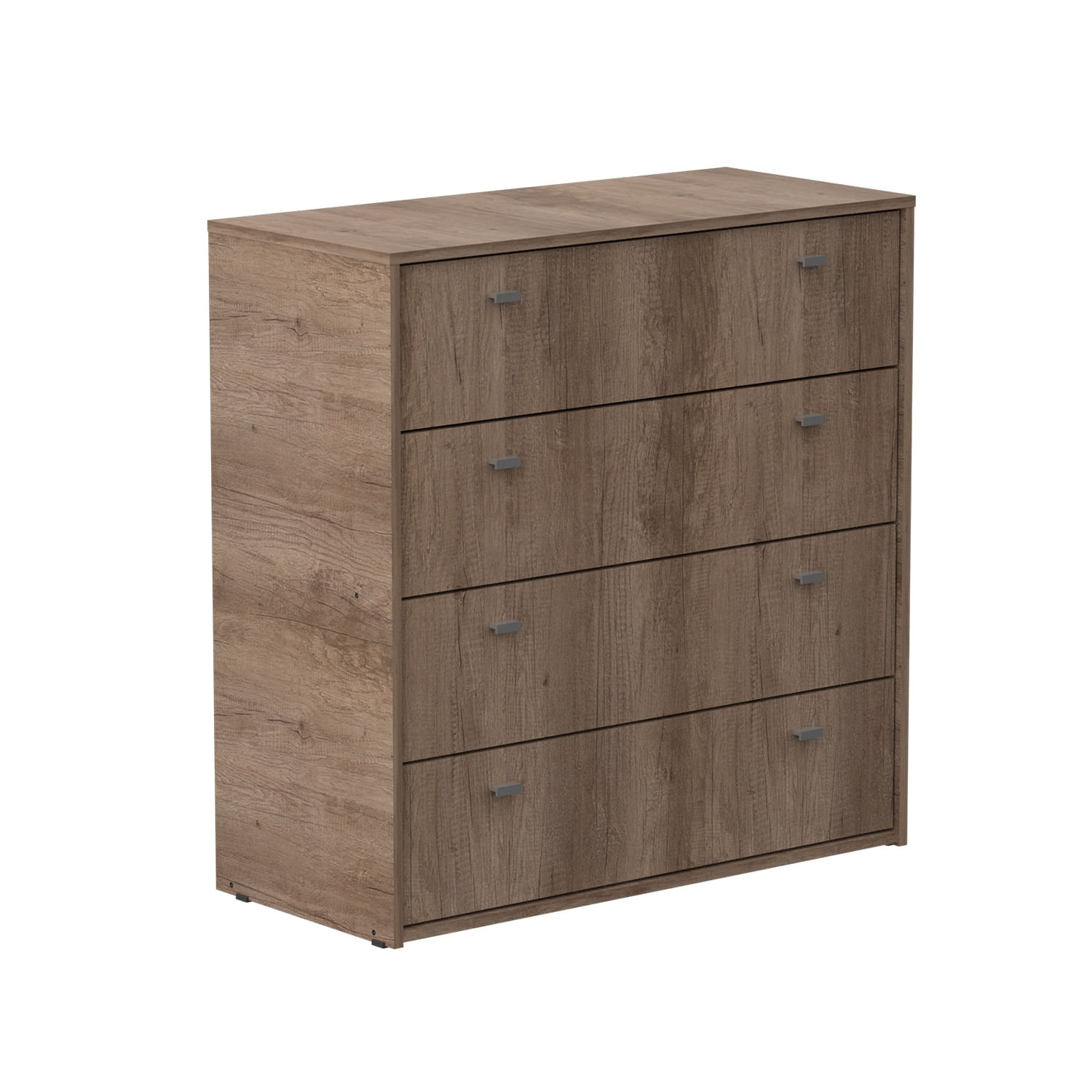 Cómoda Mosconi Nature 4 Cajones Melamina Nebraska Gris