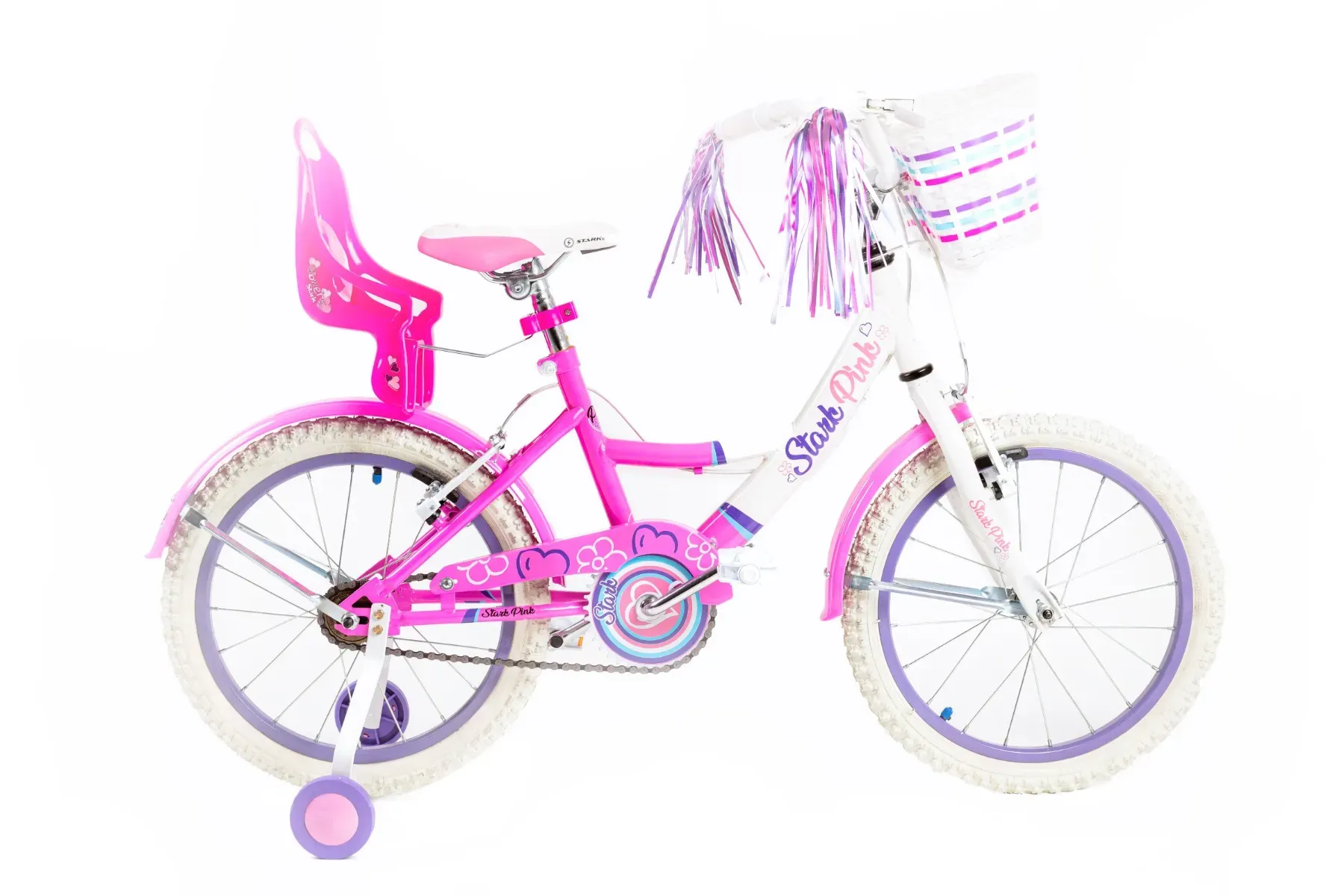 Bicicleta R16" Stark con Canasto Delantero Rosa