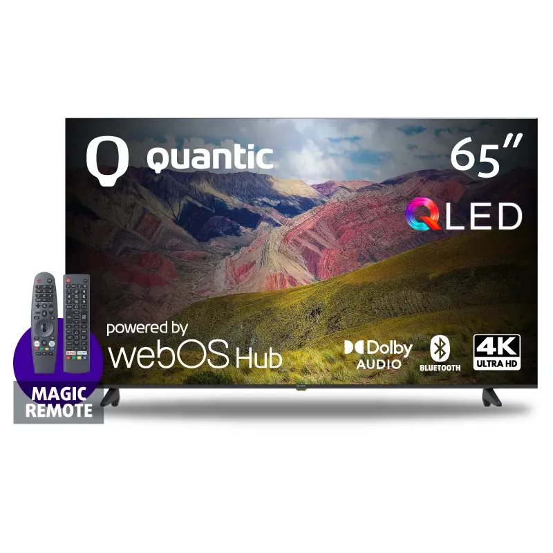 Smart TV QLED 65" Quantic QT65QLDWEB Ultra HD