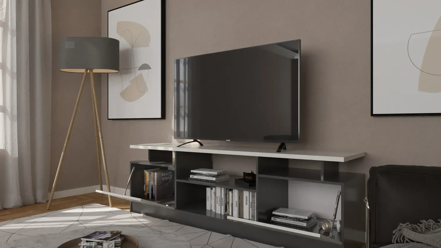 Rack de TV premium 65" 1624 Orlandi