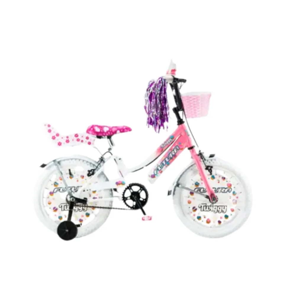 Bicicleta infantil R16 Acero Twin Infanti Rosa canasto