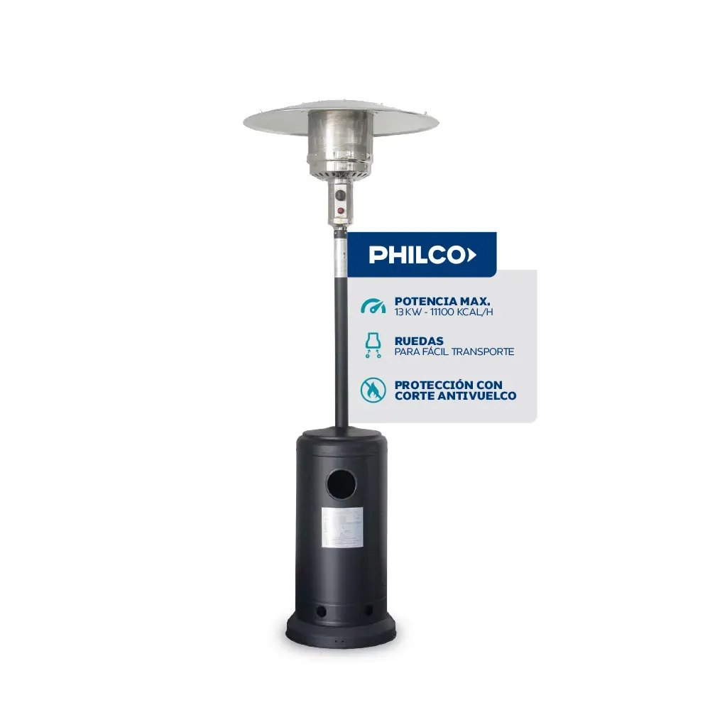 Calefactor exterior Philco PZGB202 a gas