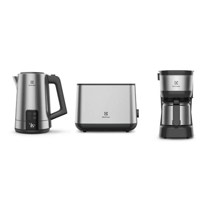 Combo Jarra eléctrica 2L, Tostadora eléctrica y Cafetera de filtro 0,6L (EEK50, ETS25, ECM12)