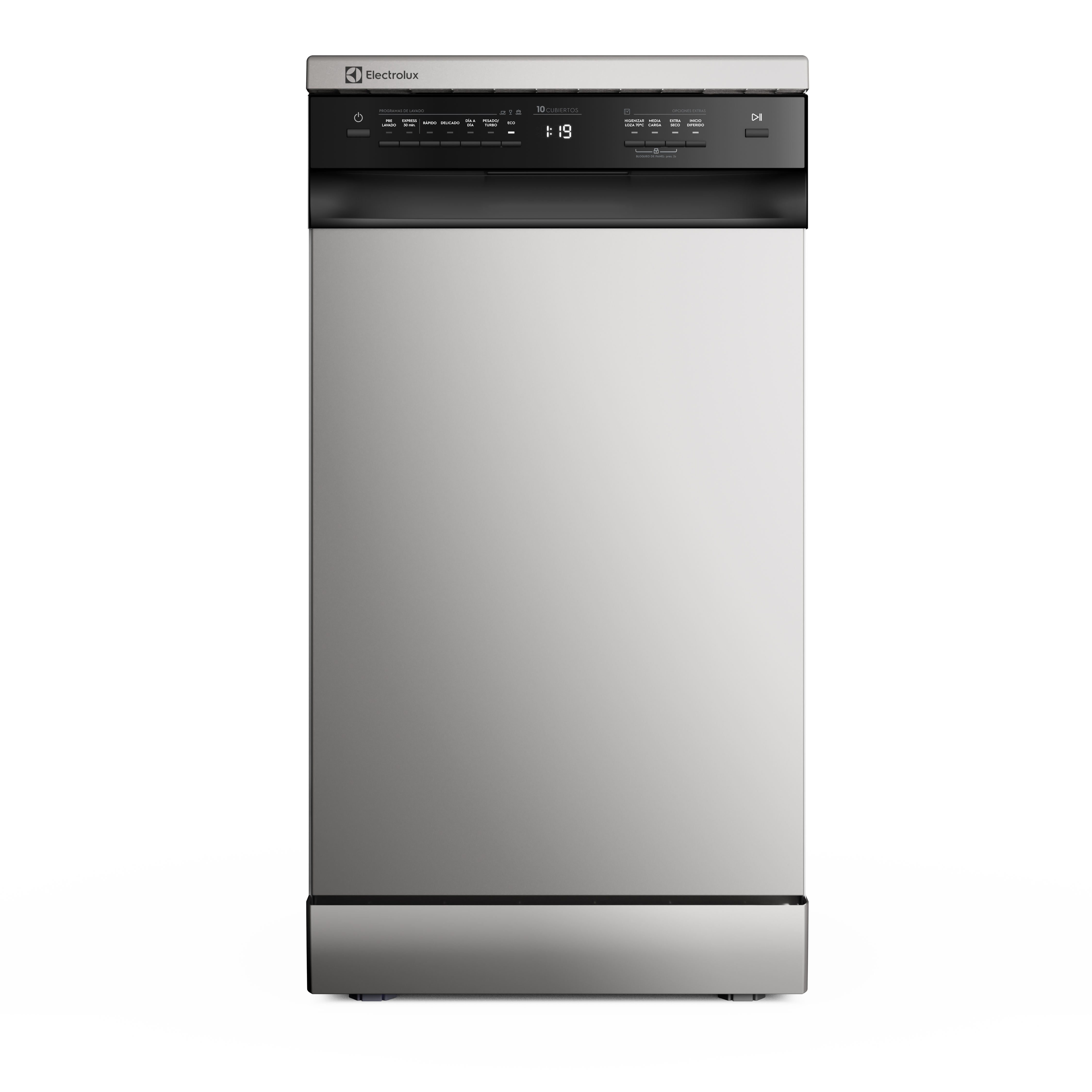 Lavavajillas Electrolux 10 Cubiertos con Programa Rápido y Modo ECO Acero Inoxidable LS10E