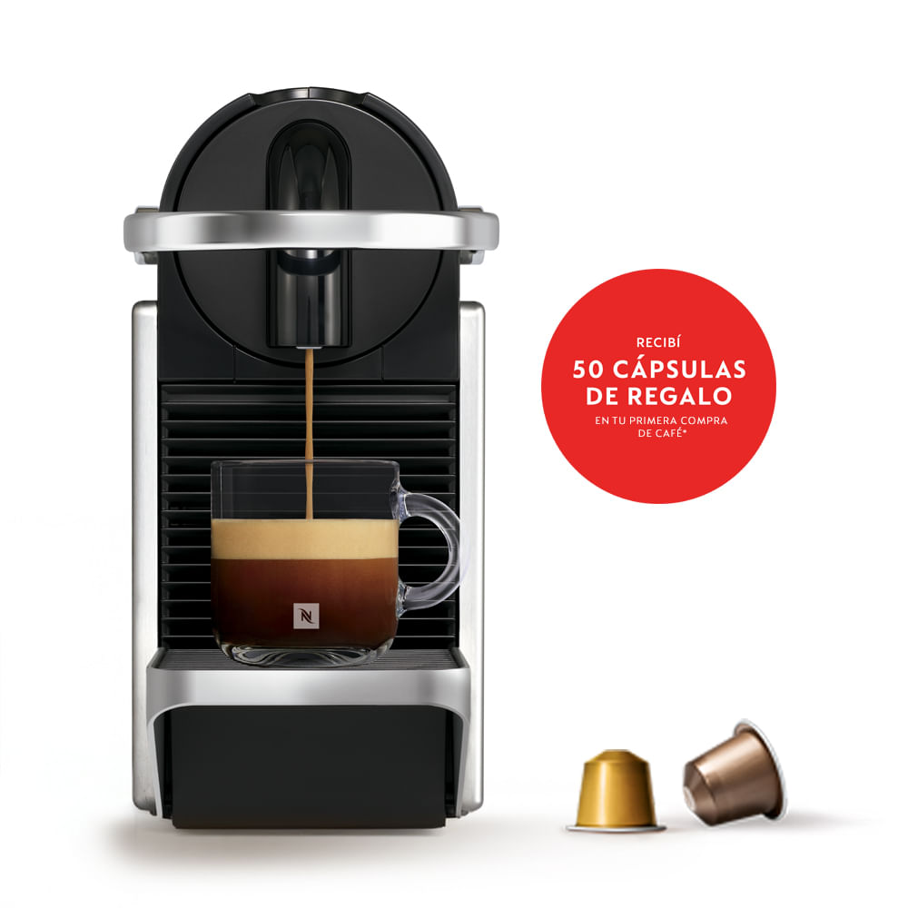 Cafetera Nespresso Pixie Silver D62