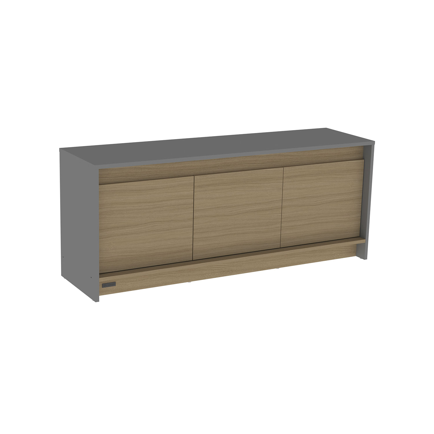 Mesa TV Mosconi Minimal Melamina Gris Grafito
