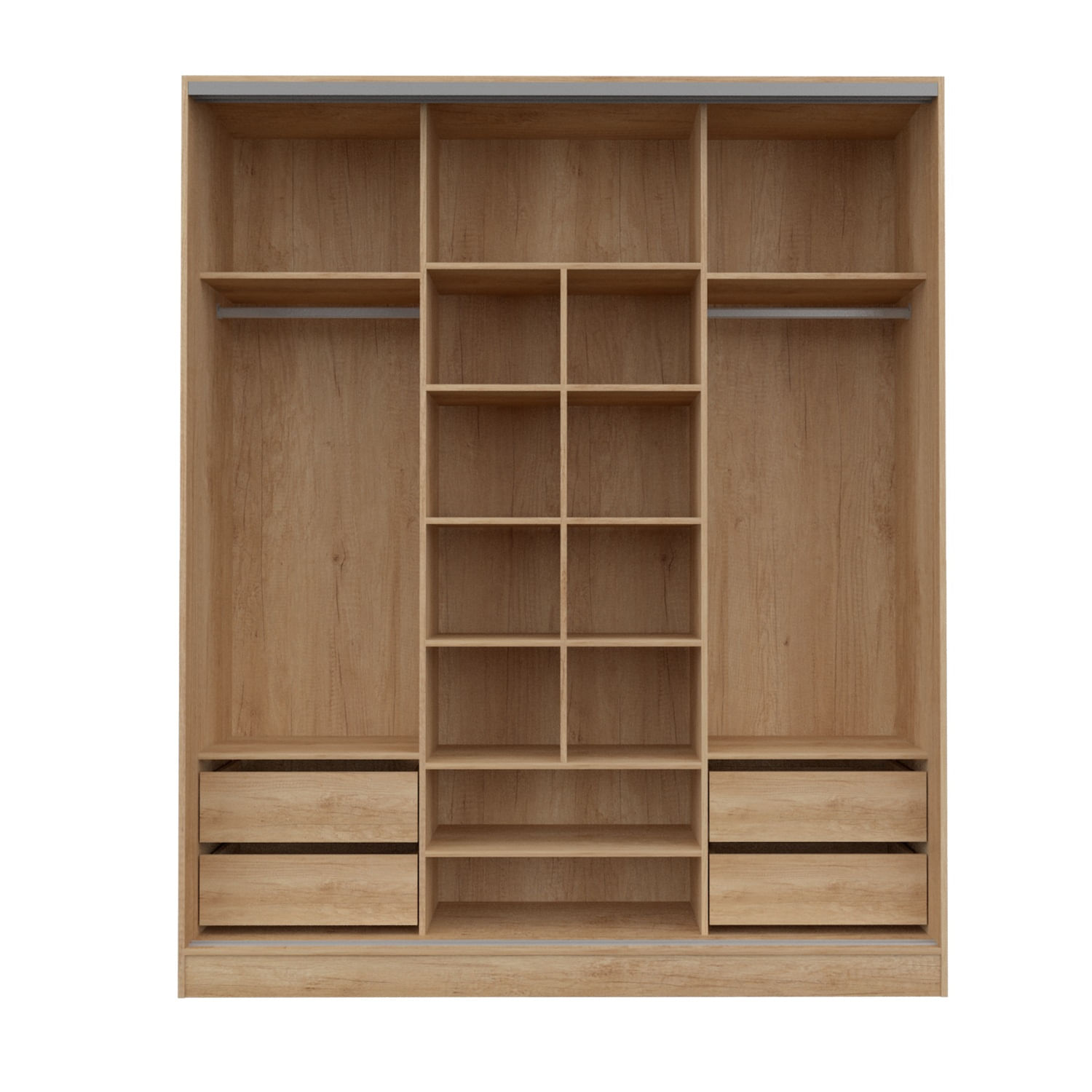 Placard Mosconi Premium 3 puertas corredizas 1.80 m Nebraska Natural