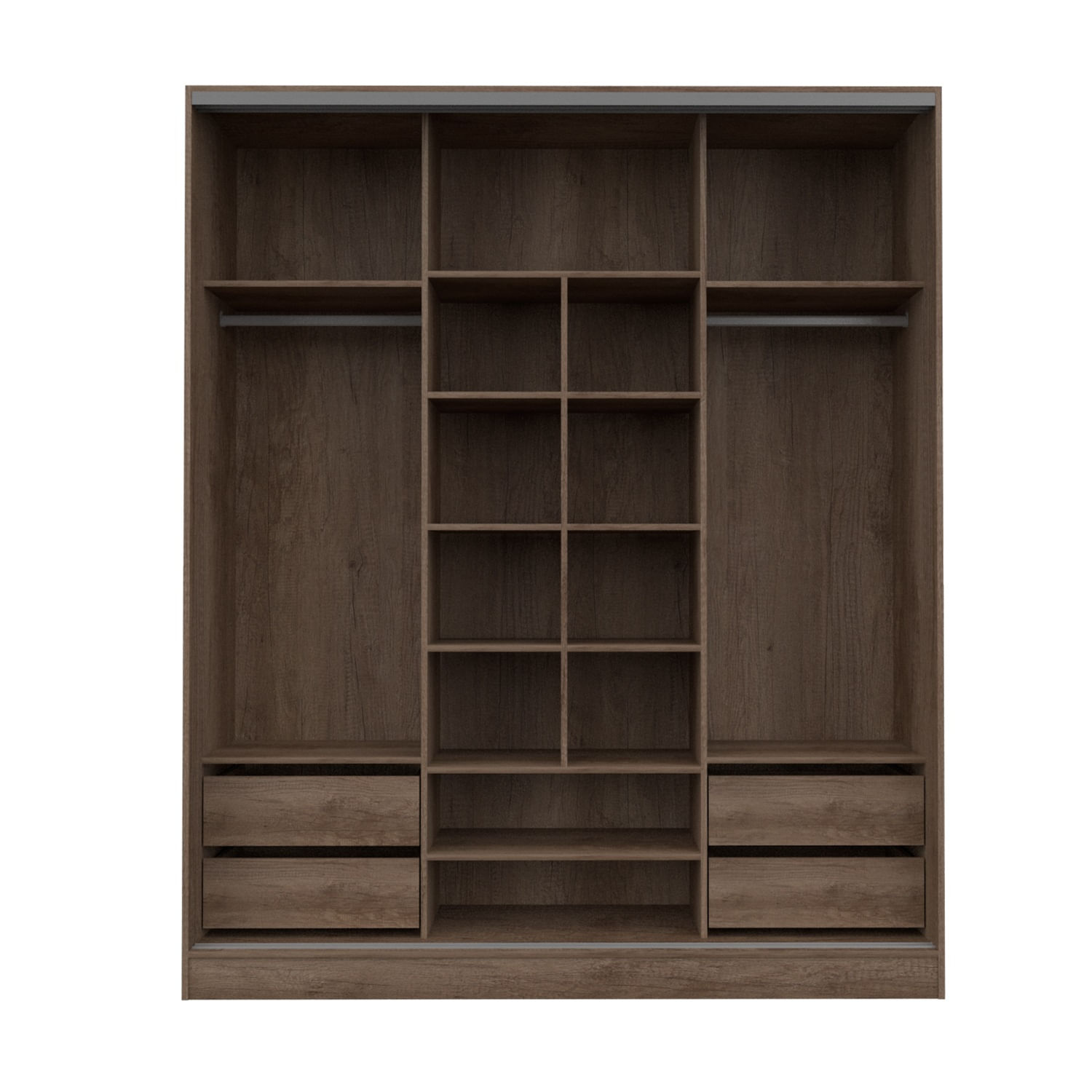 Placard Mosconi Premium 3 puertas corredizas 1.80 m Nebraska Gris